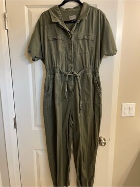 Army Green Jumpsuit, size 14